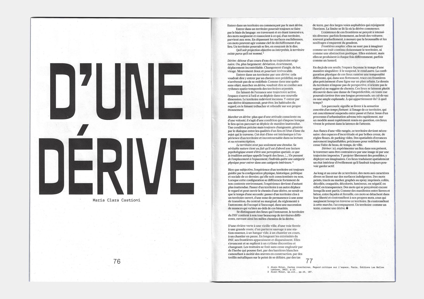D'une dérive 2024
